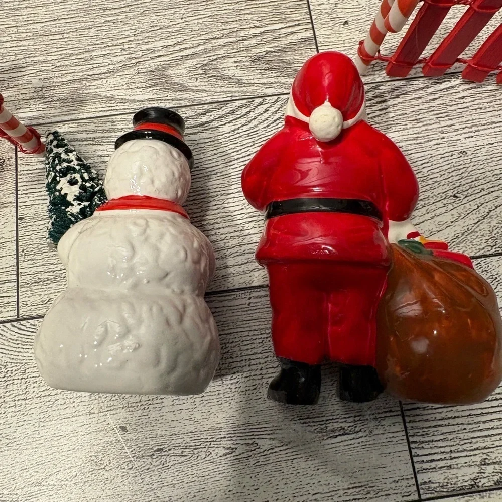 Department 56 Festive Red and White Holiday Figurine Set